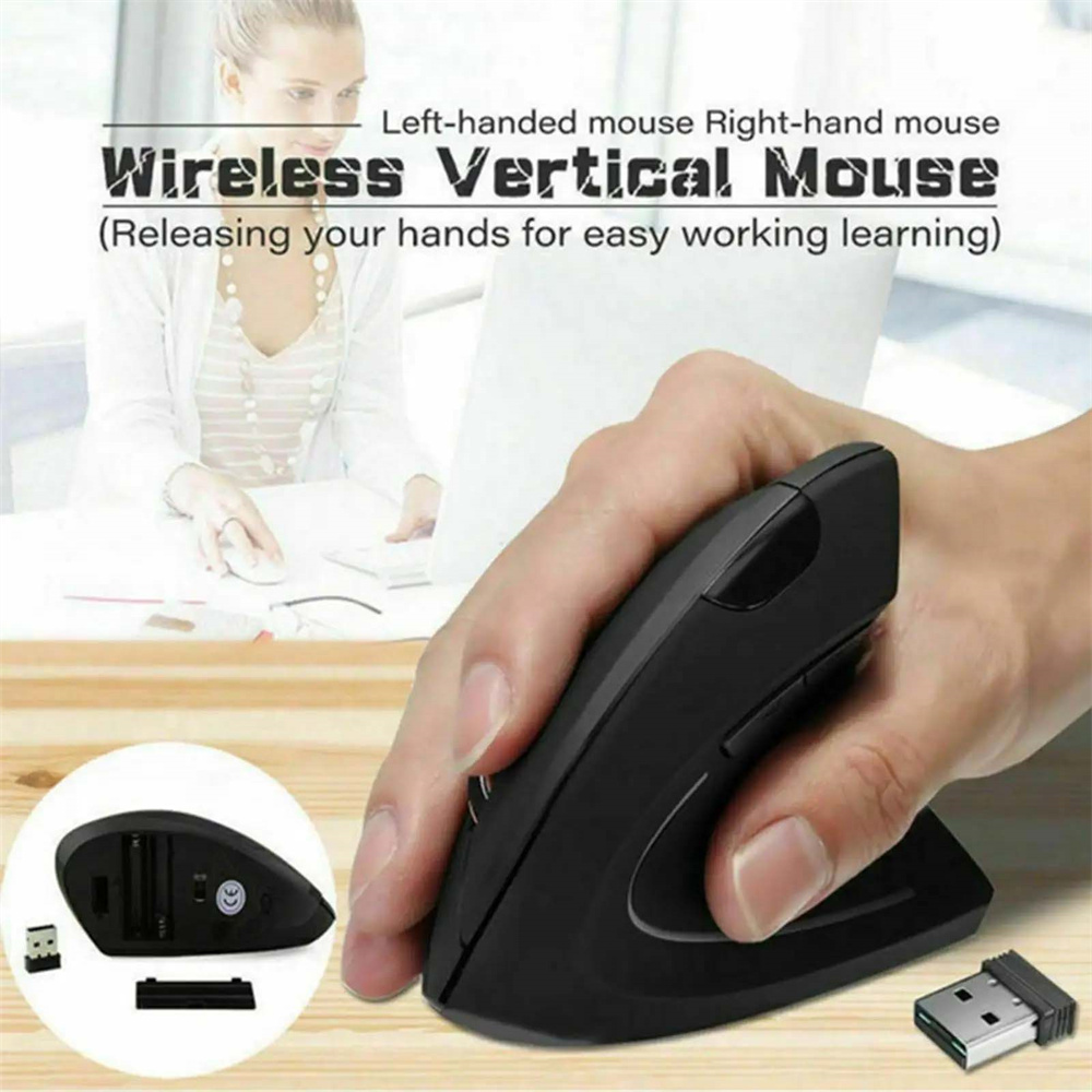 Ergonomic Mouse Vertical - Pionowa Mysz Ergonomiczna Bezprzewodowa 2.4GHz Optyczna