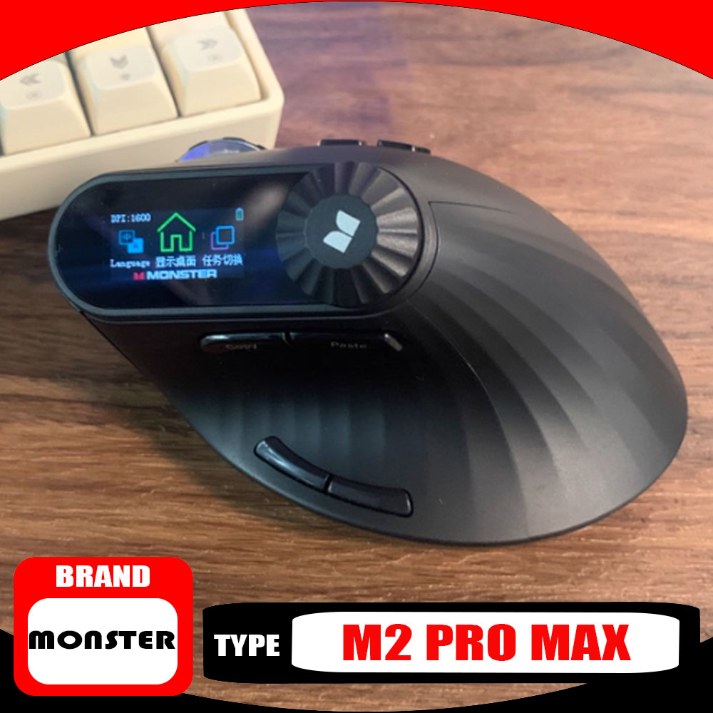 Ergonomic Mouse Vertical - Mysz gamingowa Monster M2 PRO MAX,
