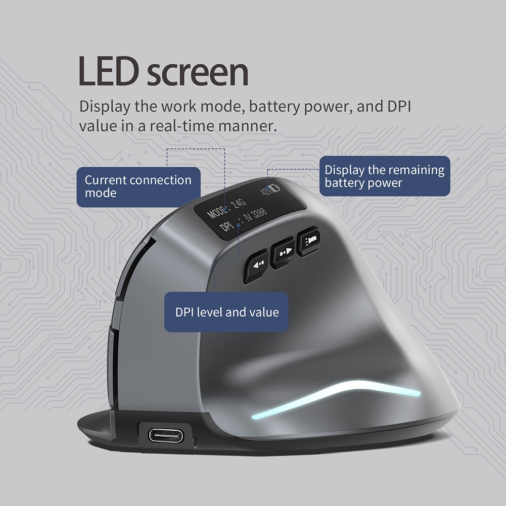 Pionowa bezprzewodowa mysz Blu – Ergonomic Mouse Vertical recenzja i cena