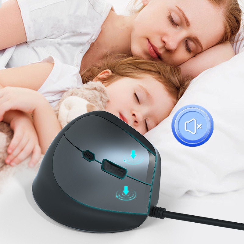 Przewodowa mysz pionowa RGB z  – Ergonomic Mouse Vertical recenzja i cena