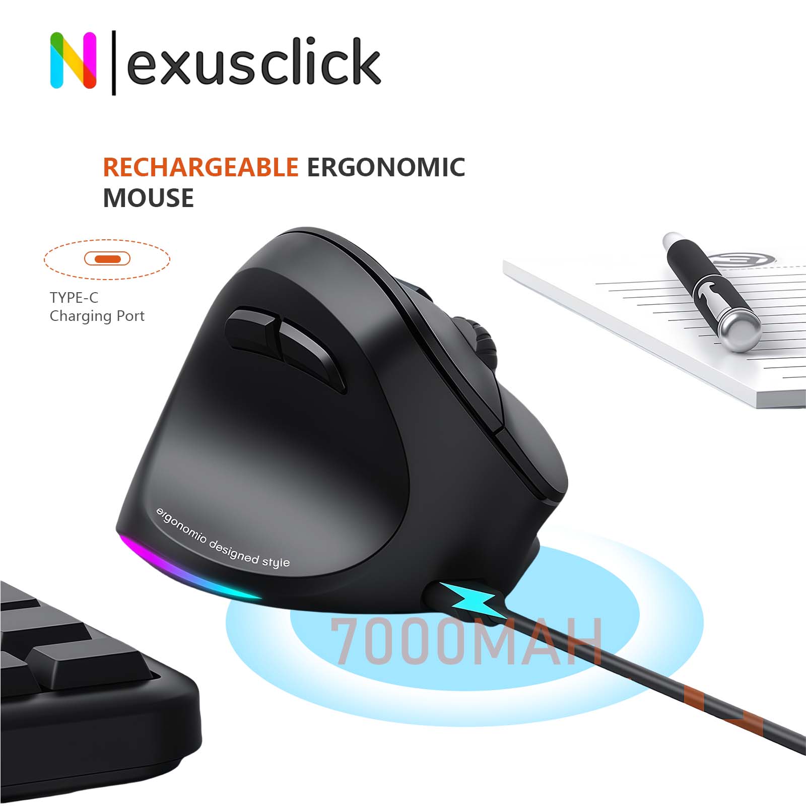 Meetion Mishen Bluetooth Ergon – Ergonomic Mouse Vertical recenzja i cena