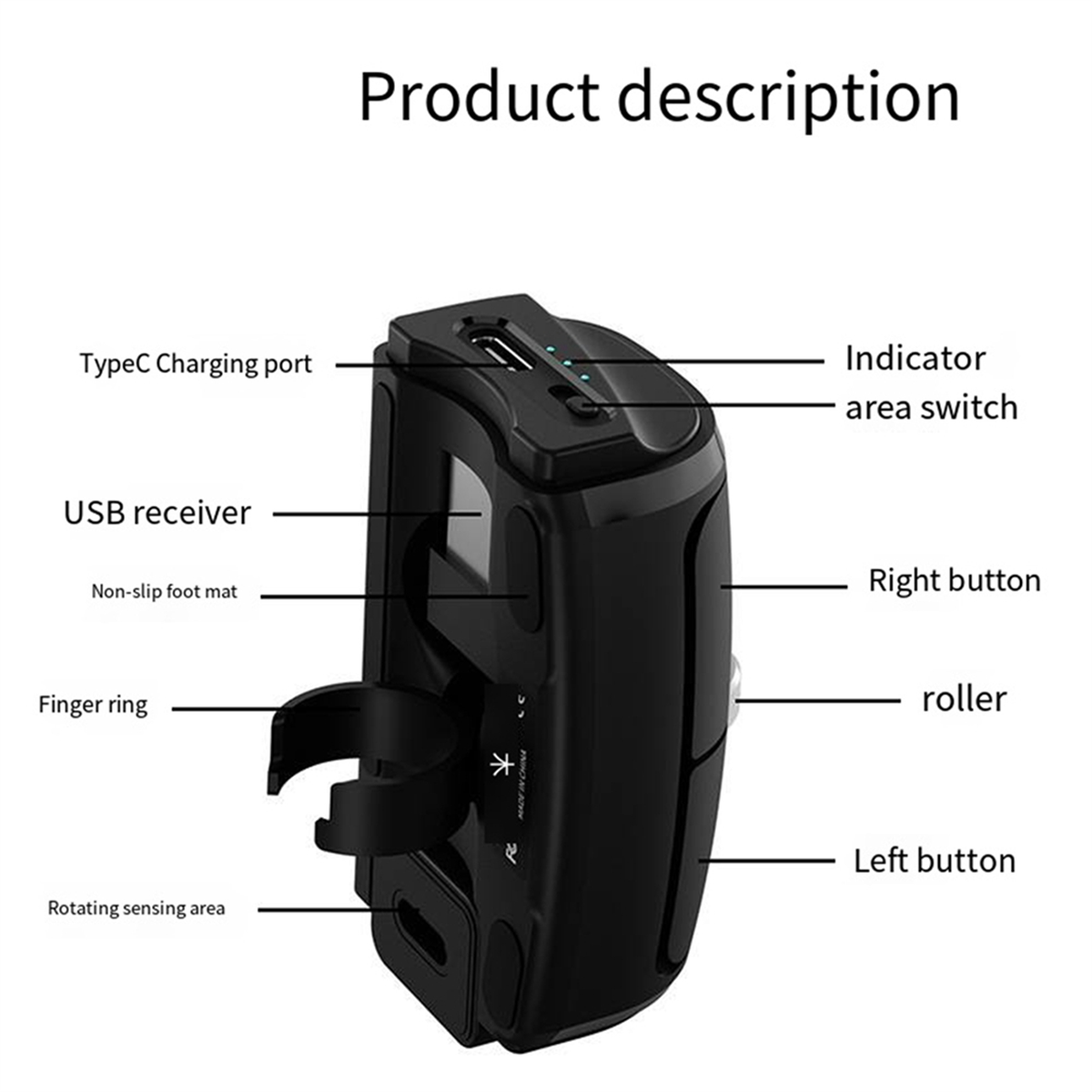 AB01 Bezprzewodowa mysz palcow – Ergonomic Mouse Vertical recenzja i cena