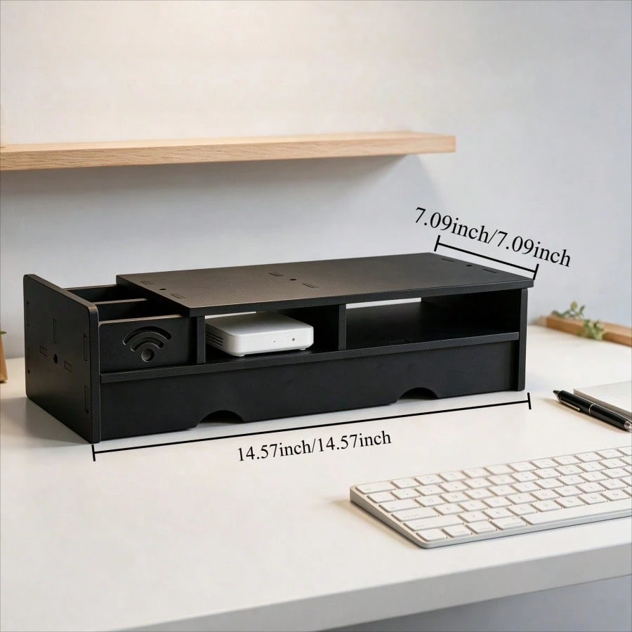 Czarna matowa skrzynka na rout – Office Tech Setup recenzja i cena