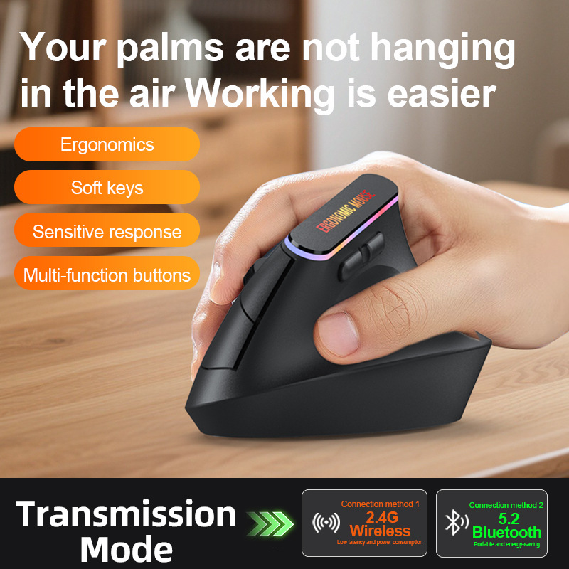Przenośna pionowa mysz bezprze – Ergonomic Mouse Vertical recenzja i cena