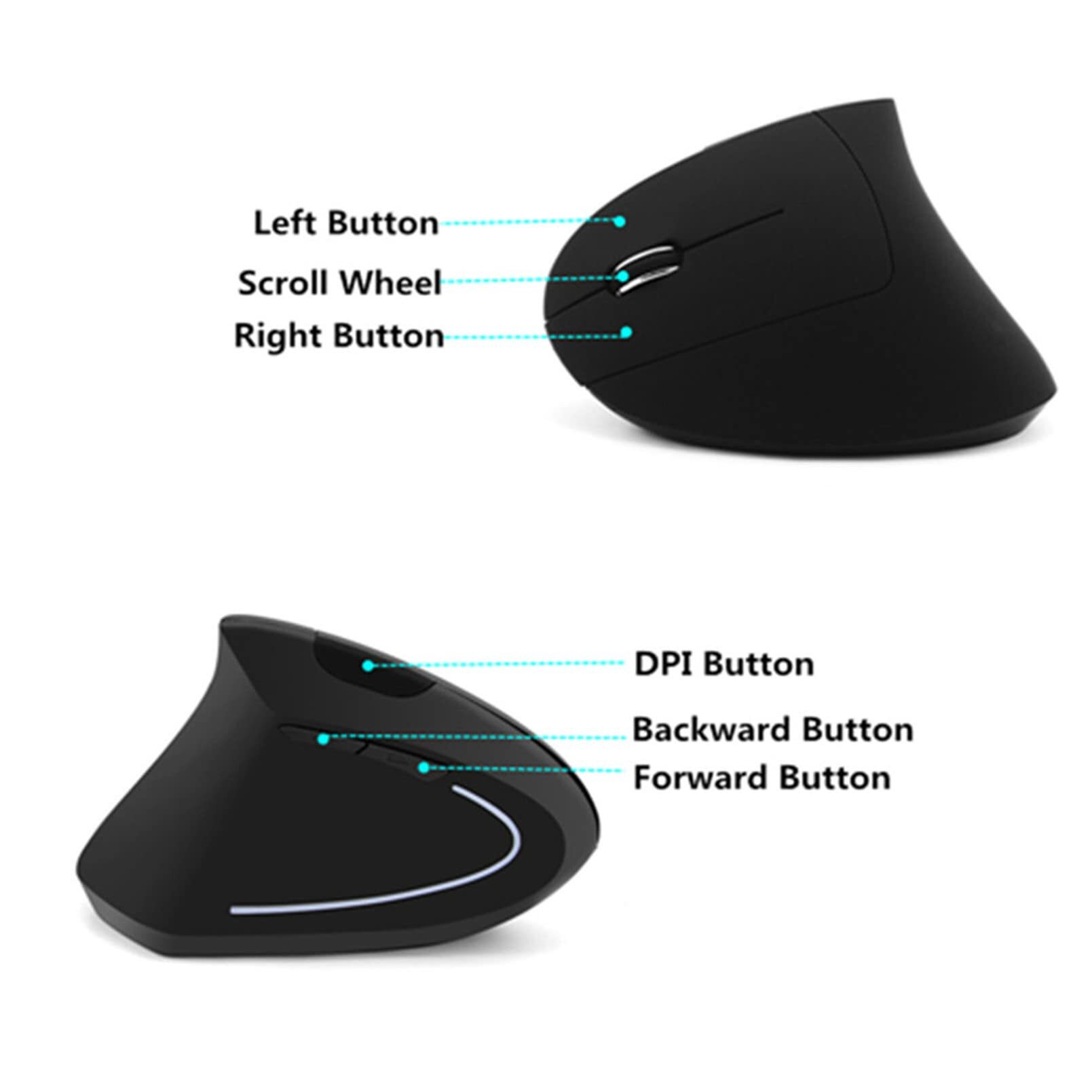 Bezprzewodowa pionowa mysz dla – Ergonomic Mouse Vertical recenzja i cena