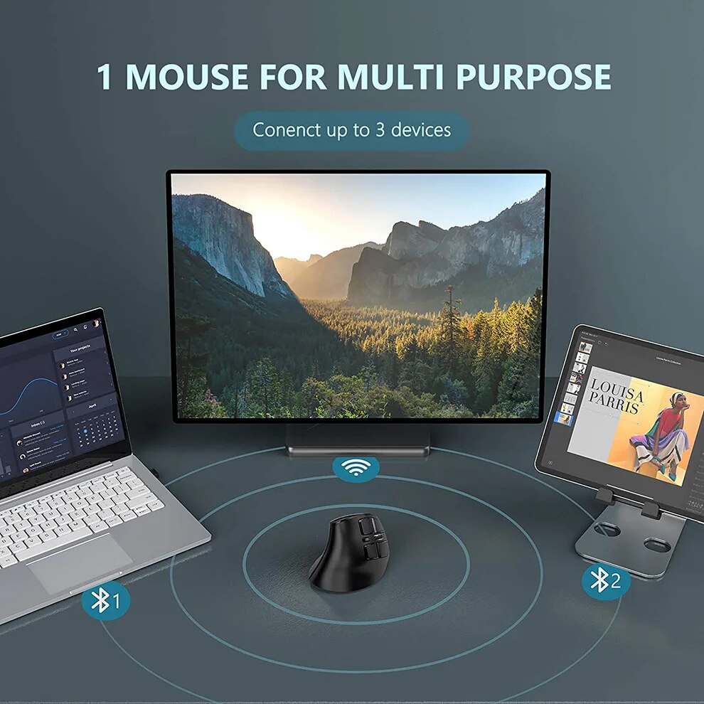 Mysz bezprzewodowa JOMAA 2.4G  – Ergonomic Mouse Vertical recenzja i cena