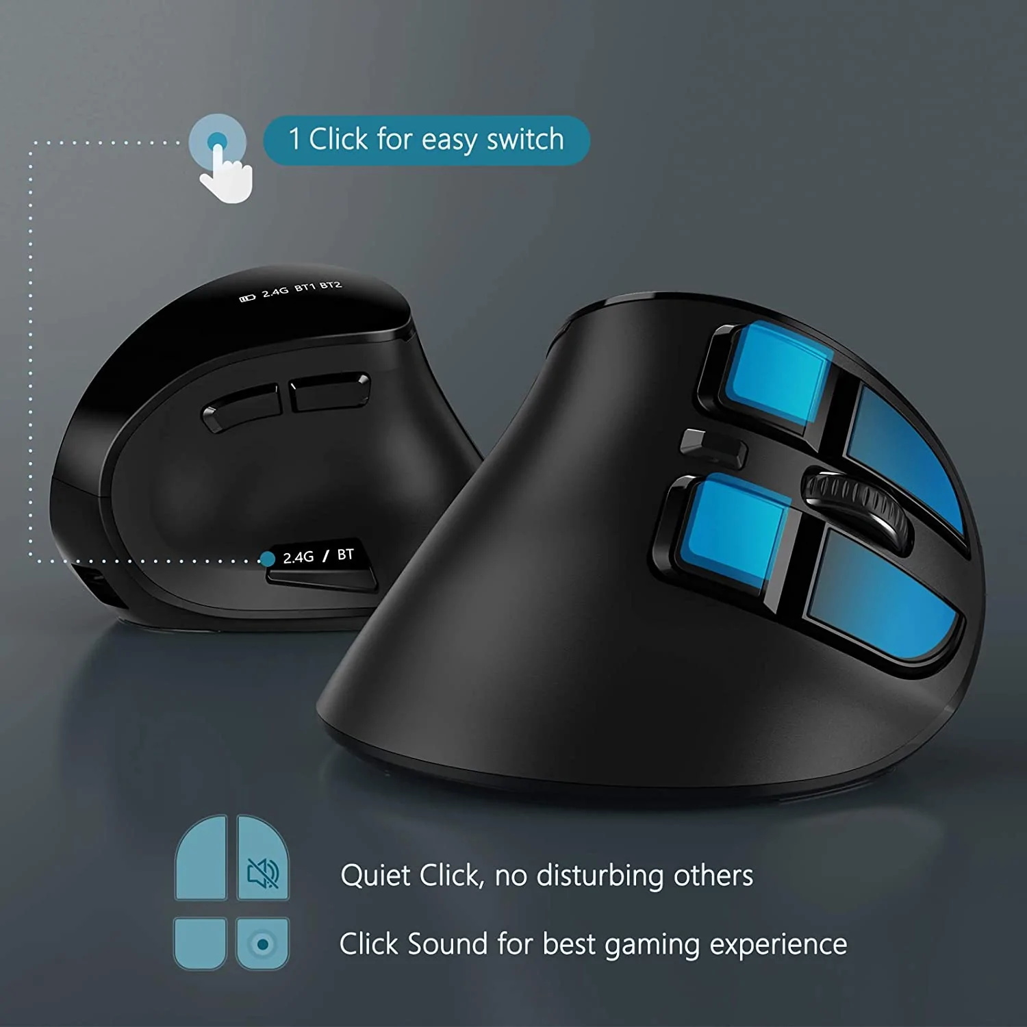 Seenda pionowa mysz bezprzewod – Ergonomic Mouse Vertical recenzja i cena